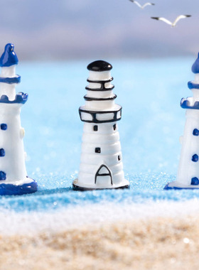 微景观创意可爱卡通灯塔摆设