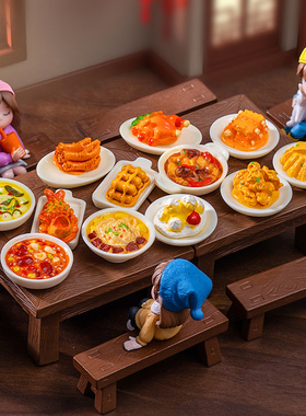 18款中式菜肴树脂仿真食物摆件