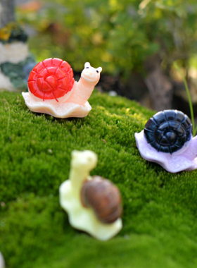 diy苔藓微景观可爱风蜗牛小动物