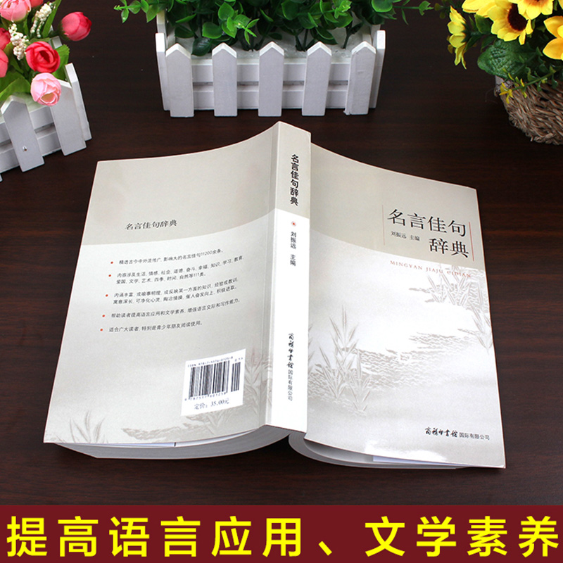 名言佳句辞典中华名言警句精粹正版刘振远名人名言大全小学初中高中大学生语文课外阅读工具书经典语录格言作文写作素材好词好句 - 图1