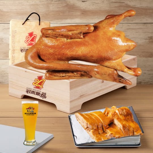 1800克对青烤鹅正宗哈尔滨整只当天出炉原汁原味东北特产熟食包邮