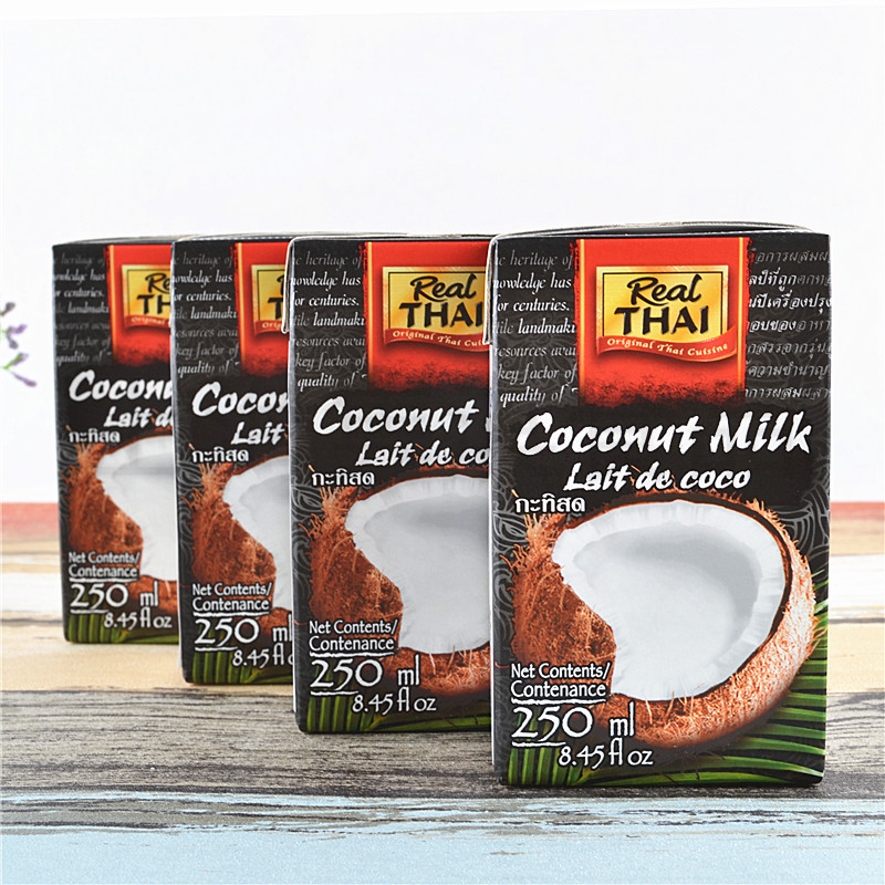 丽尔泰椰浆Real Thai UHT coconut milk 250ml 生椰拿铁原料 - 图1