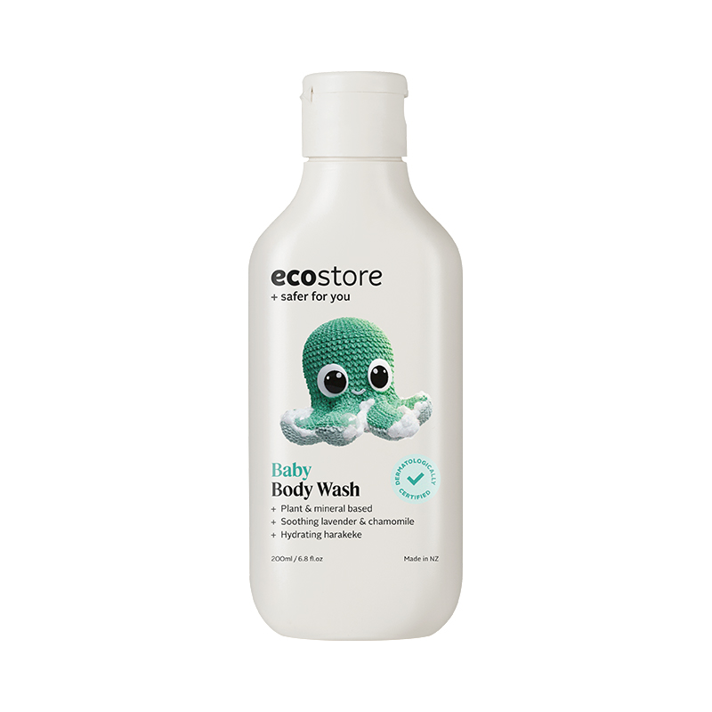 新西兰ecostore儿童沐浴露洗发水新生婴儿宝宝洗澡专用温和200ml