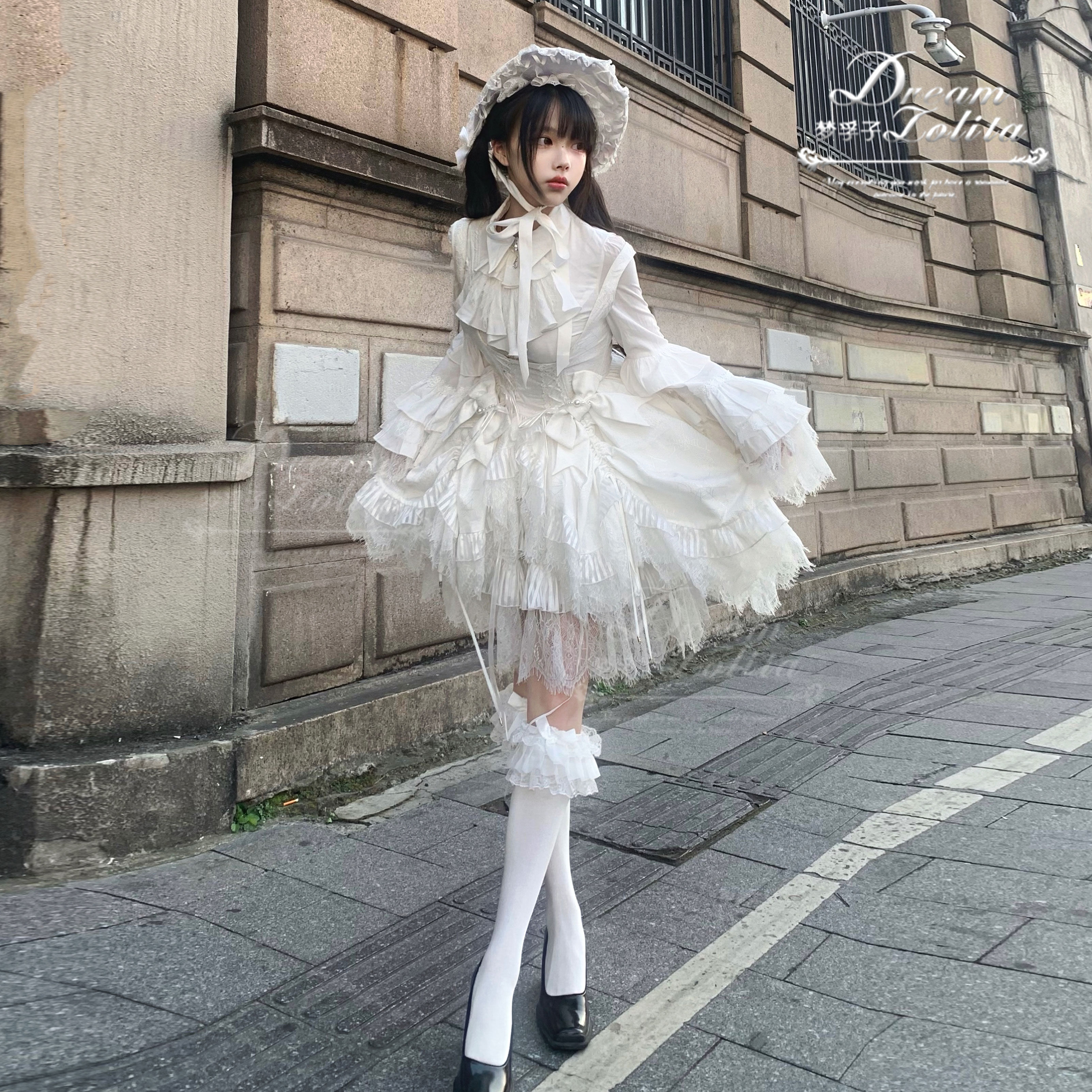 现货【蛛羽】哥特风lolita连衣裙原创托胸SK百搭单品 - 图0
