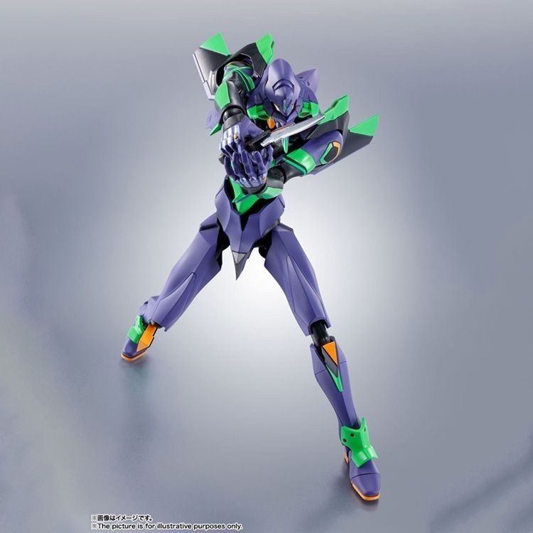 正品ROBOT魂R魂新世纪福音EVA 初号机 卡西乌斯之枪 可动成品模型 - 图2