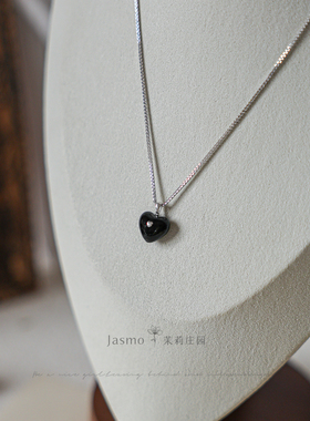 叠戴项链天然石串珠纯银项链女