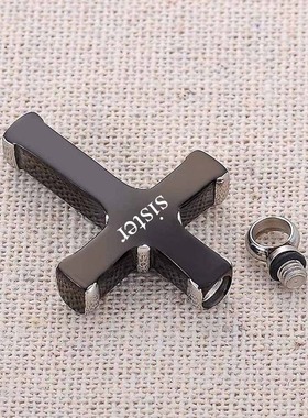 欧美黑色香水瓶骨灰盒刻字吊坠