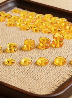 金珀隔片蜜蜡琥珀隔片散珠算盘珠隔珠佛珠文玩手串项链配饰平替