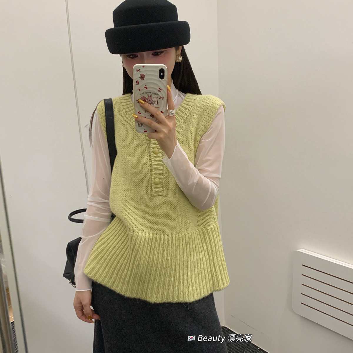 NONO/Beauty-26年早春彩色圆领无袖马甲背心保暖毛衣0379,淘宝优惠券,粉丝福利购,淘宝优惠卷