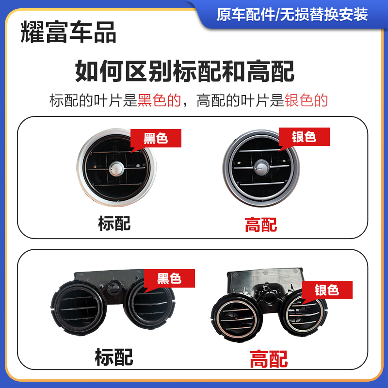 适用奔驰GLC260空调出风口GLC300中间新款C200C180后排空调出风口 - 图2