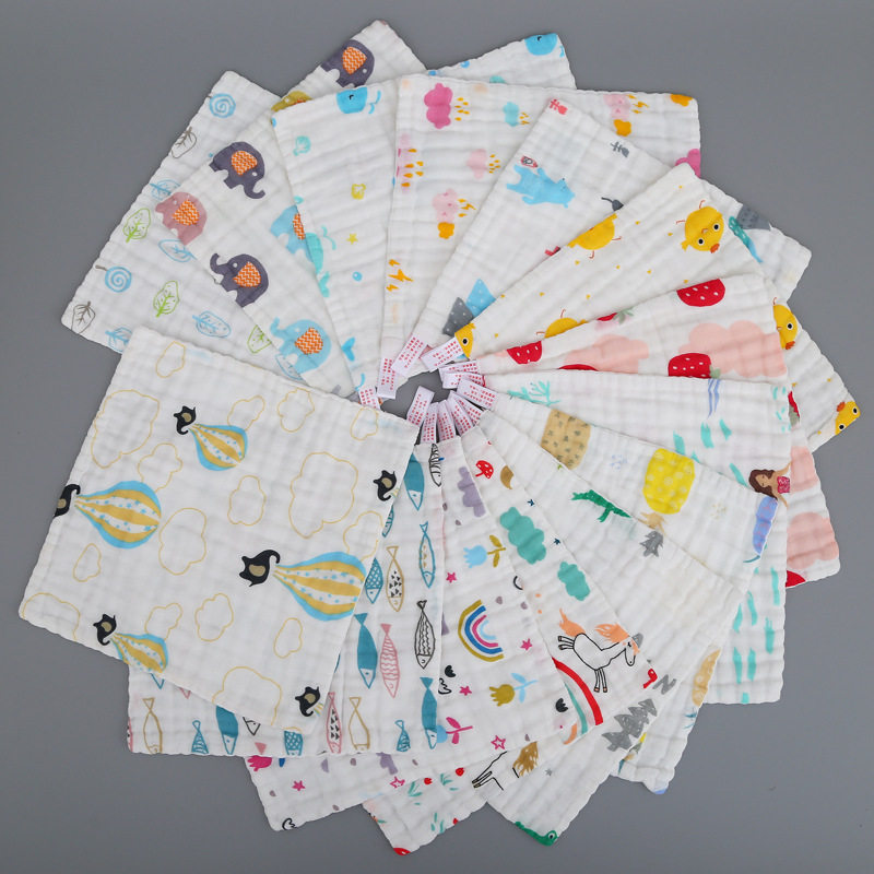 纯棉小方巾6层手帕婴儿童毛巾六层纱布口水巾擦吸水手巾面巾,淘宝优惠券,粉丝福利购,淘宝优惠卷