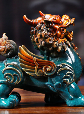 铜貔貅摆件一对镇宅家居客厅玄关装饰品厂价直销一件代发