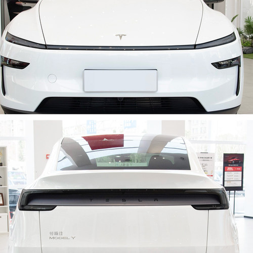 25款特斯拉modelY熏黑大灯保护膜焕新版modely前后车灯改装色贴膜 - 图3