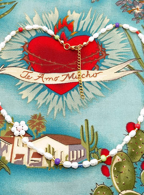 天然淡水珍珠花朵百搭时尚潮项链