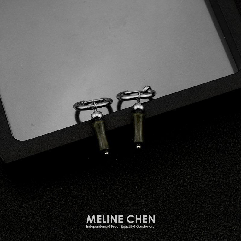 MELINE CHEN 竹林 新中式竹节创意小众设计高级国潮复古百搭男女 - 图1