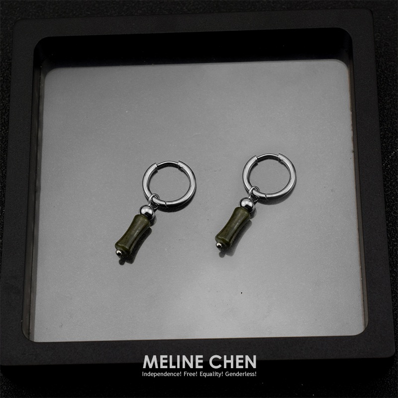 MELINE CHEN 竹林 新中式竹节创意小众设计高级国潮复古百搭男女,淘宝优惠券,粉丝福利购,淘宝优惠卷