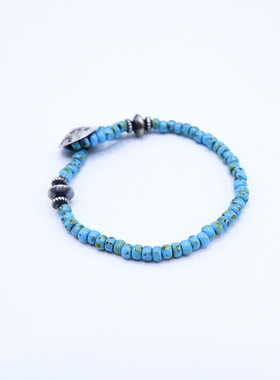 原创设计925纯银琉璃珠手链手串