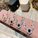 Temperament micro-studded with new diamond clavicle chain 18K gold plated