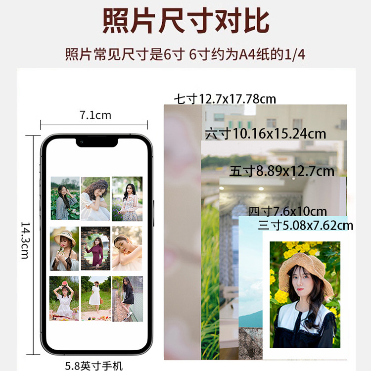 洗照片冲印照片打印洗印拍立得冲洗相片高质量晒手机照加相册塑封