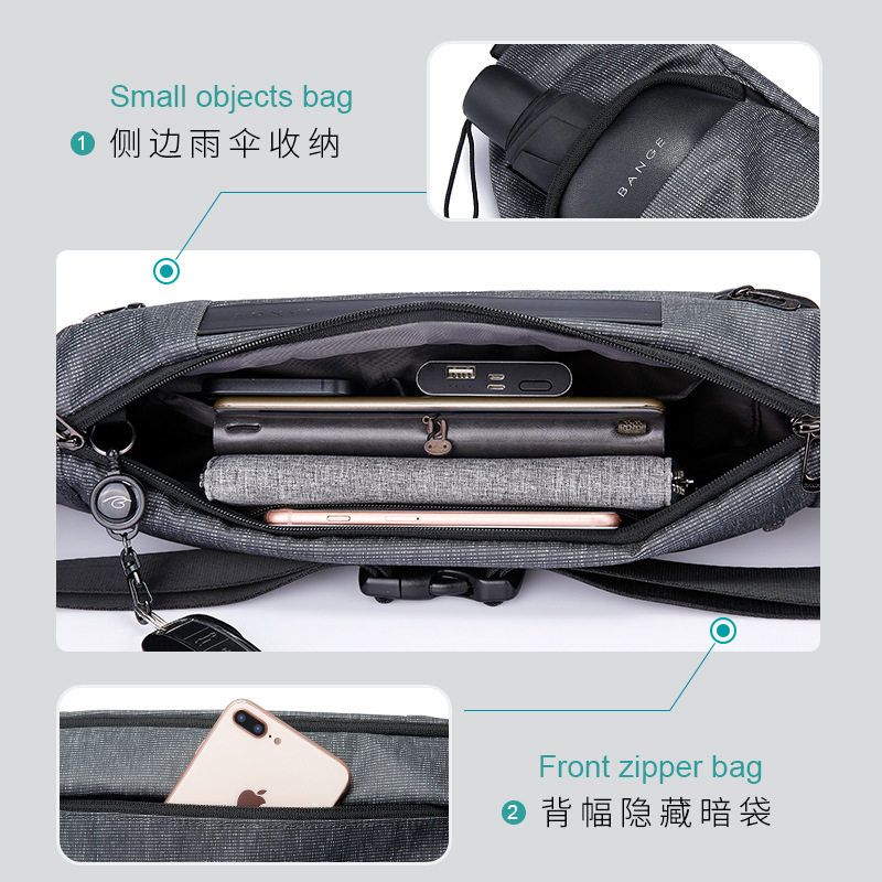 班歌新款男士胸包单肩包潮流腰包韩版轻薄休闲斜挎包跨境运动包,淘宝优惠券,粉丝福利购,淘宝优惠卷