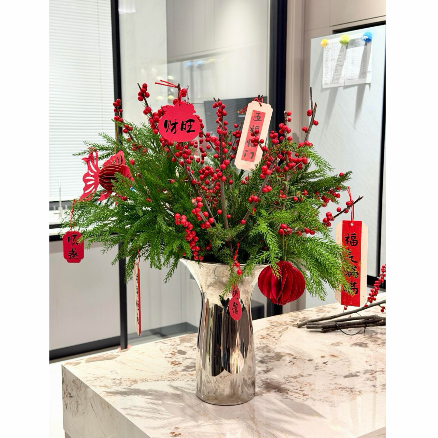 松枝鲜切真花天竺少女松装饰瓶插花鲜花家用插花期长桌面年宵花,淘宝优惠券,粉丝福利购,淘宝优惠卷