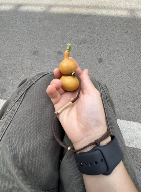 小葫芦铜珠防丢绳包挂腰绳福禄挂绳创意挂件车挂小红书复古可调节