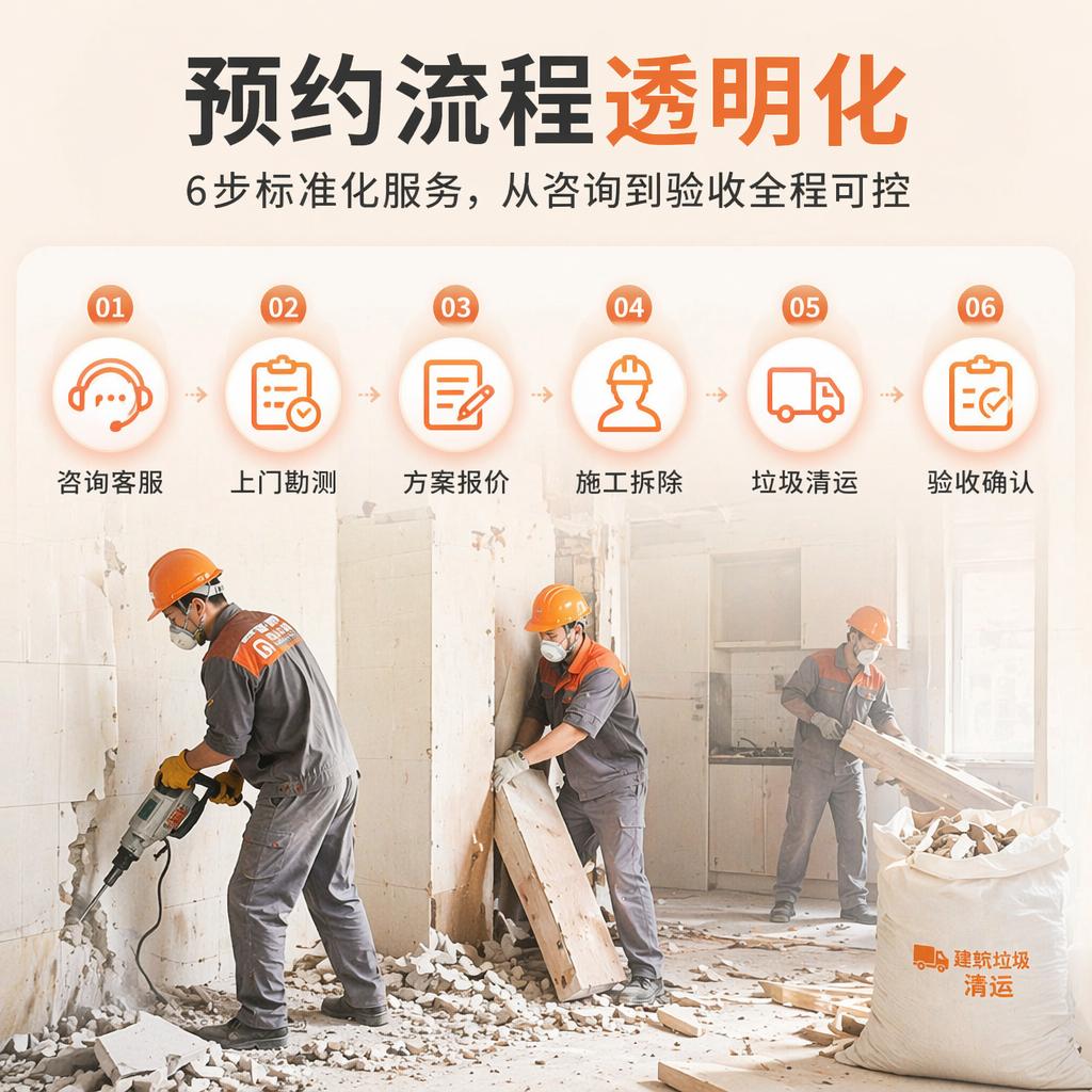 上门拆除服务砸墙拆墙拆旧打墙房屋家具地板橱柜建筑装修垃圾清运