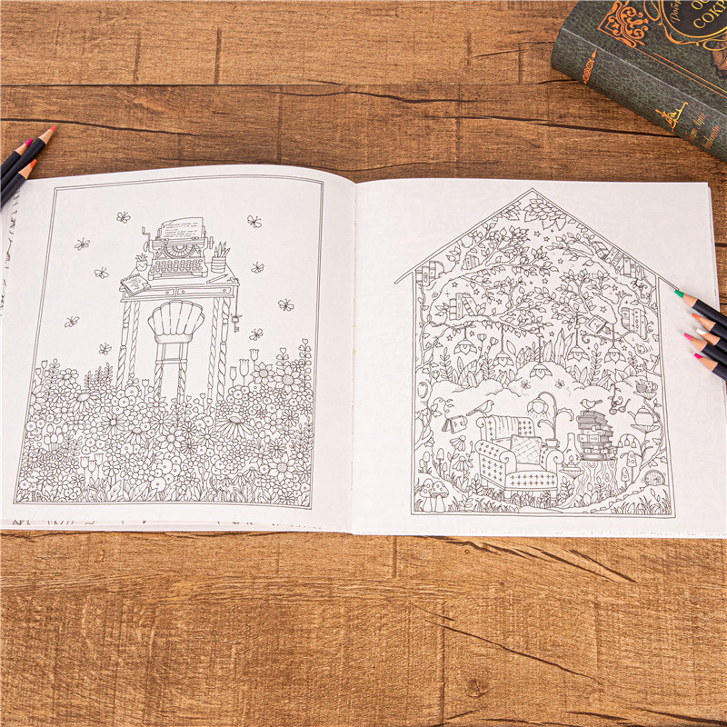 奇迹之屋涂色书Rooms of Wonder秘密花园系列成人减压大人涂色本,淘宝优惠券,粉丝福利购,淘宝优惠卷