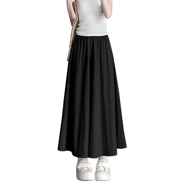 Yamamoto skirt pants summer high waist droop ice silk wide-leg pants