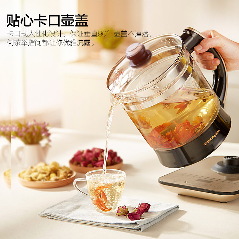 荣事达加厚玻璃全自动多功能养生壶 荣事达小家电养生壶/煎药壶