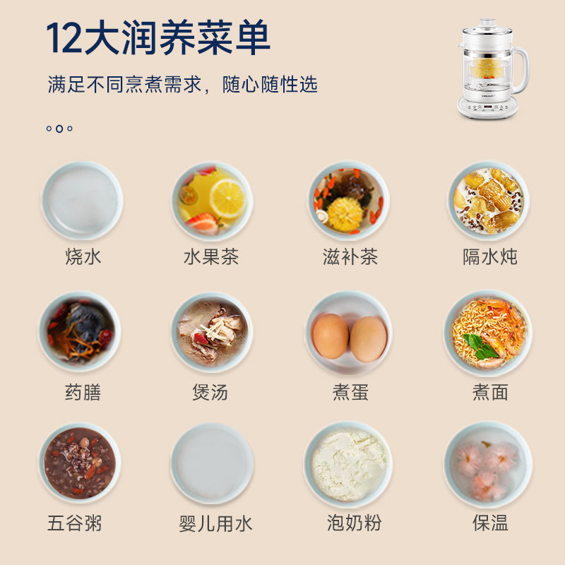 荣事达家用多功能小型全自动养生壶 荣事达小家电养生壶/煎药壶