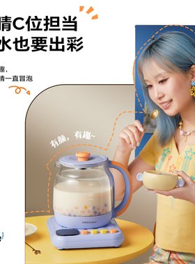 荣事达养生壶办公室小型家用多功能烧水壶恒温煮茶壶炖煮一体新款