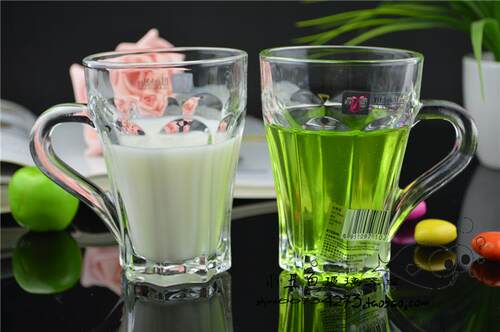 6只包邮 丽尊玻璃杯咖啡杯八角杯小号茶水杯摩登主妇牛奶家用餐厅 - 图1
