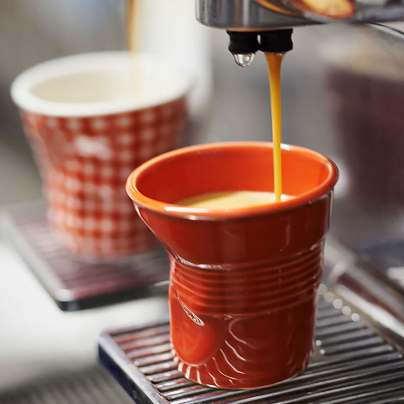 sort法国REVOL创意陶瓷皱褶杯不规则浓缩咖啡杯小众水杯Froisses - 图2