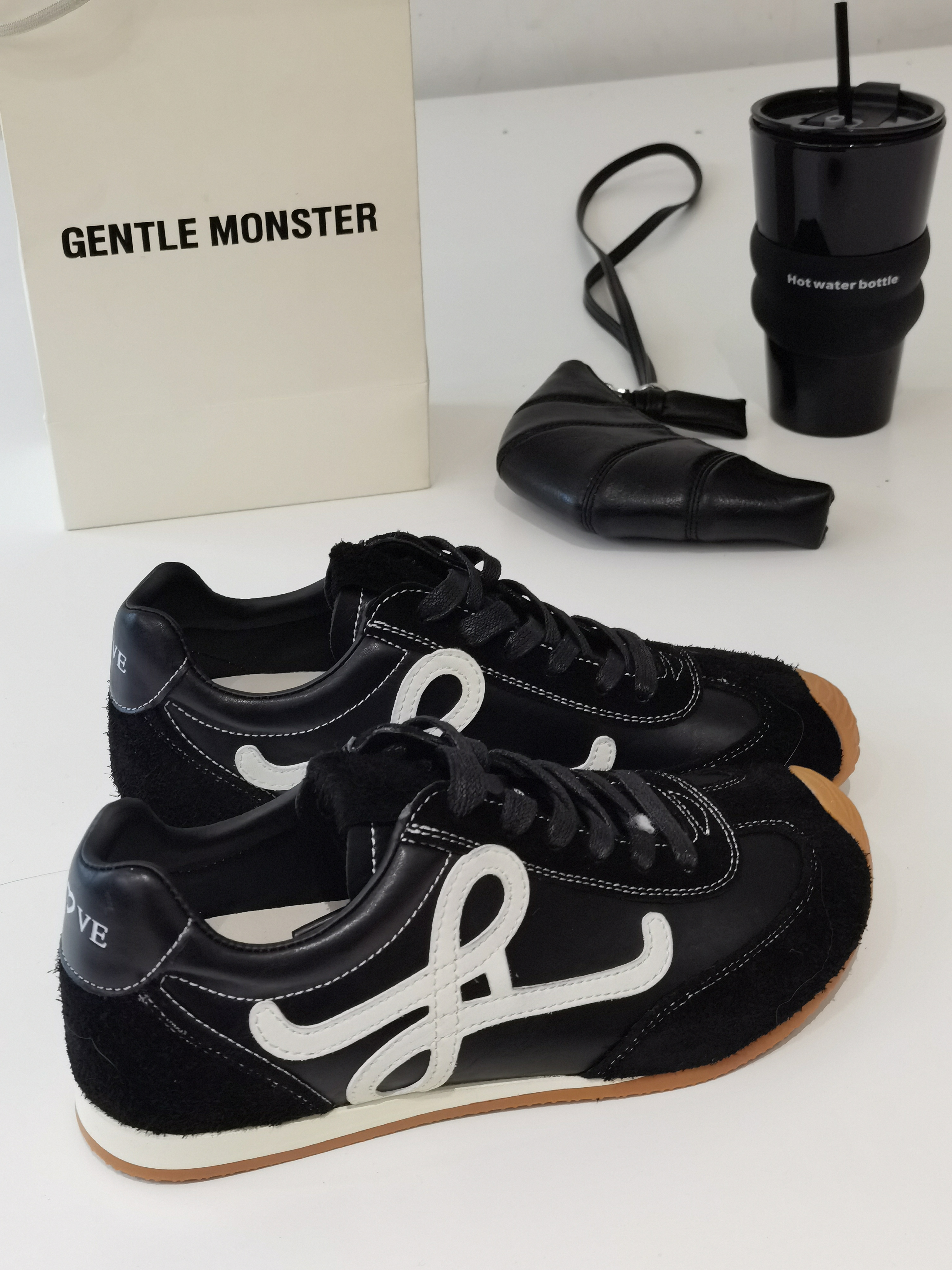 诗歌兰同款-新款运动休闲鞋真皮版内增高德训芒果头女鞋2050 - 图3