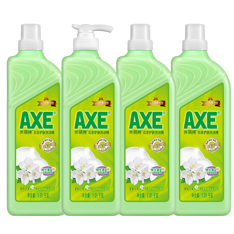 斧头牌1.01 kg*4瓶整 爱搭居家日用洗洁精