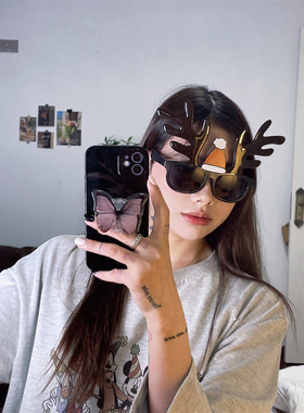 圣诞节装扮搞怪眼镜2024跨年派对