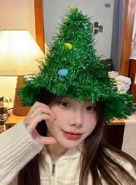 圣诞树帽子圣诞节新年派对头饰