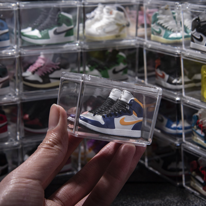 适用拉布布娃衣aj1鞋子模型车载桌面创意摆件鞋墙礼品1/6迷你球鞋,淘宝优惠券,粉丝福利购,淘宝优惠卷