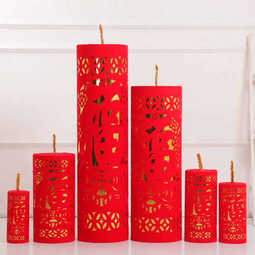 2026马年新年装饰炮仗炮竹坐炮春节商场酒店元旦场景布置道具摆件 - 图0