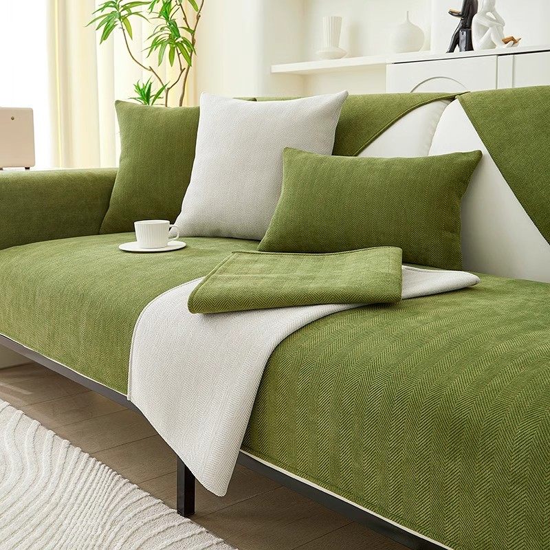 现代轻奢沙发垫四季通用雪尼尔防滑新款2024网红皮沙发套罩盖布巾,淘宝优惠券,粉丝福利购,淘宝优惠卷