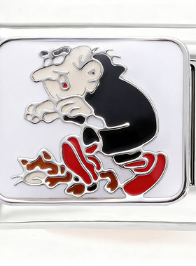 海洋系列意大利模块手链不绣钢滴油DIY焊接表带链Italian Charms
