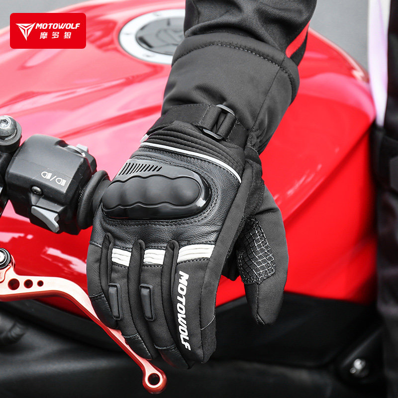 Modowolf motorcycle gloves winter anti-fall equipment