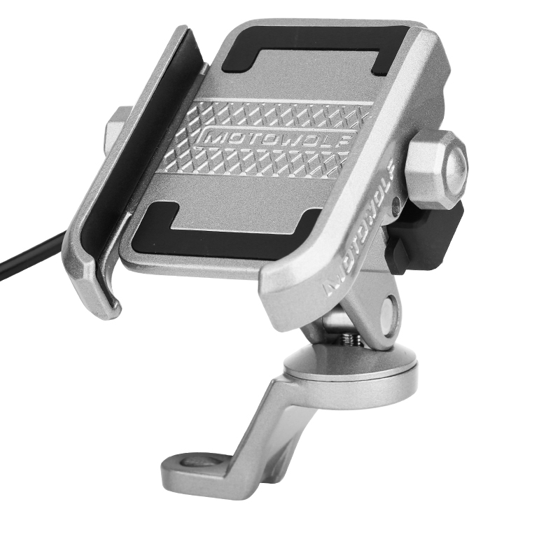 摩多狼电动摩托车导航支架摩旅铝合金山地车自行车骑行手机固定架 - 图3