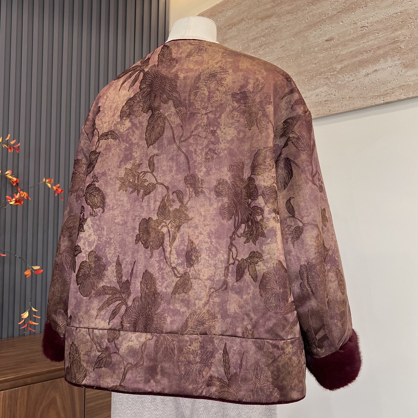 时尚新款妈妈装冬季棉服开衫新中式大气中老年女国风保暖圆领外套,淘宝优惠券,粉丝福利购,淘宝优惠卷