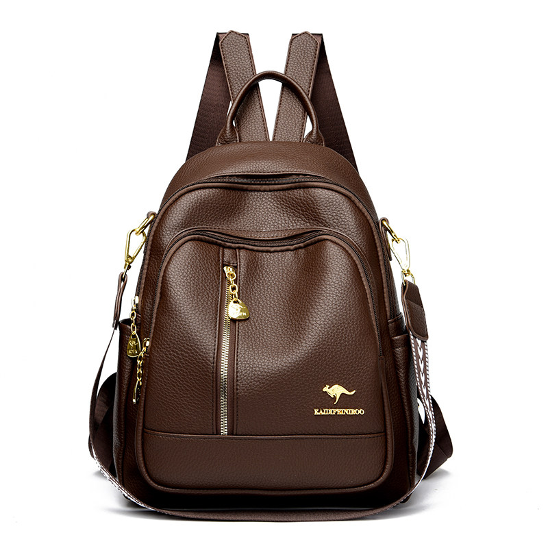 Kangaroo Leather Backpack Women's Bag New 2026 Large Capacity Multifunctional Fashion Women's Travel Bag Women's Backpack