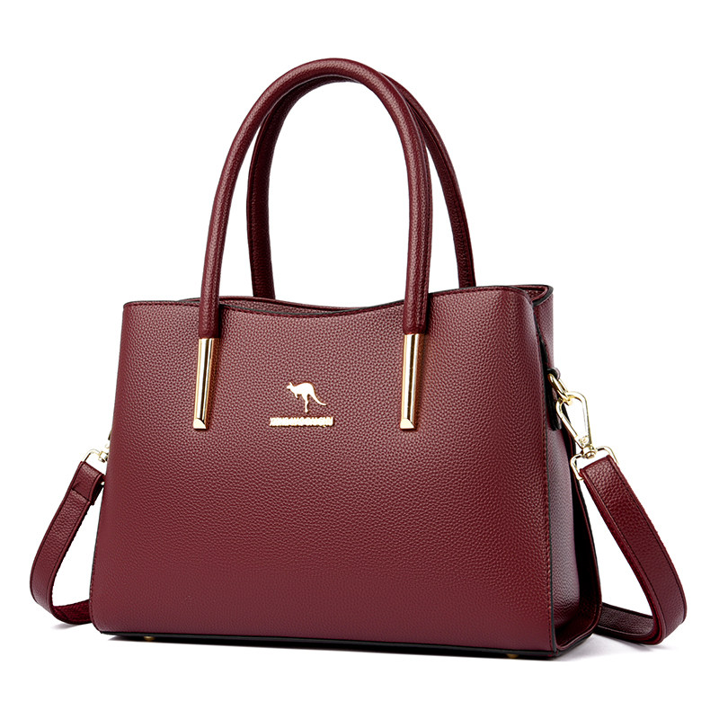 袋鼠包包女士手提包2025新款真皮官方大容量斜挎中年妈妈包,淘宝优惠券,粉丝福利购,淘宝优惠卷