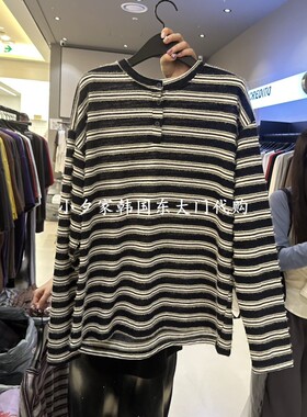 一件包邮 小夕韩国东大门代购CREDITO 26秋女装时尚新款长袖T恤