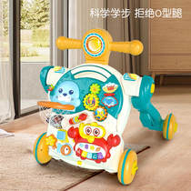 Infant child walkway trolley push anti-side multifunction baby learn walking anti-type leg walking aid toy 2273