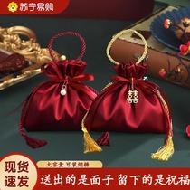Wedding Delight Sugary Bags Wedding Hand Sweets Bags Velvet Wedding Candy Gift Boxes Engagement Accompanied by Festive Sugar Bags 2134